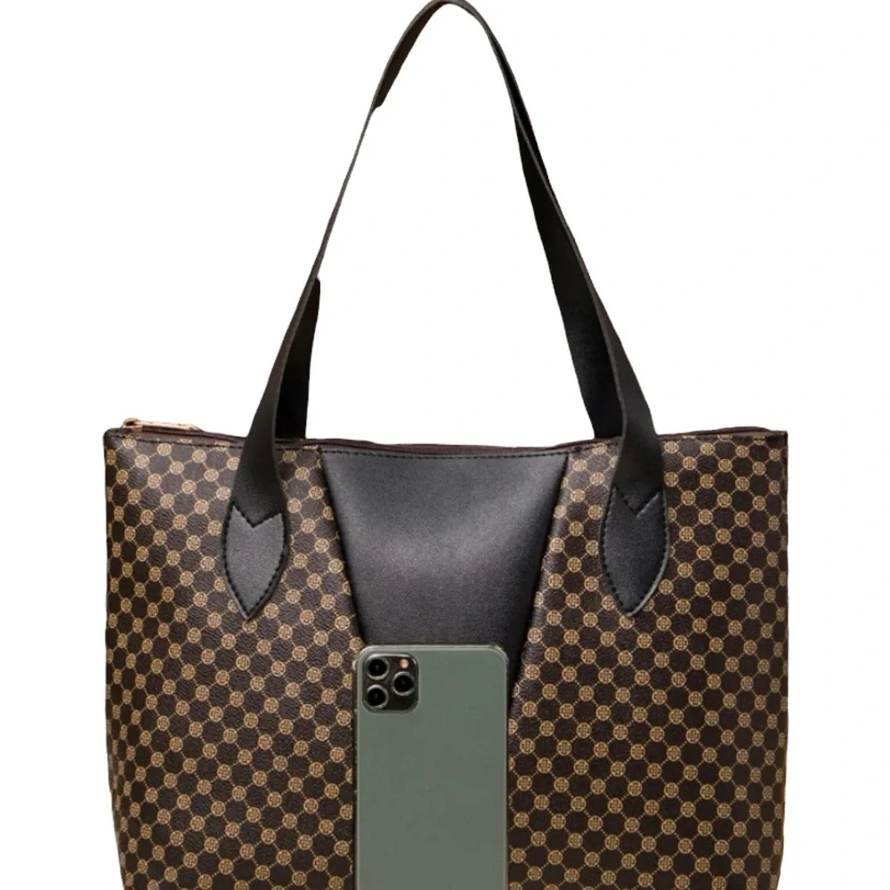 Brown shoulder tote bag - Picture 2 of 5